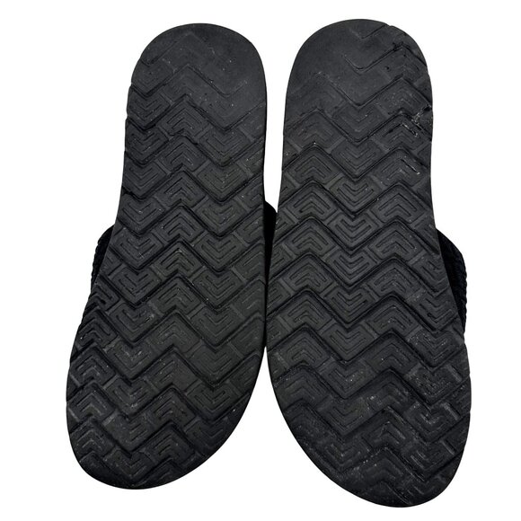 Teva Womens Black Comfortable Casual Woven Strap Flip Flop Sandals Size 11 - Picture 4 of 7